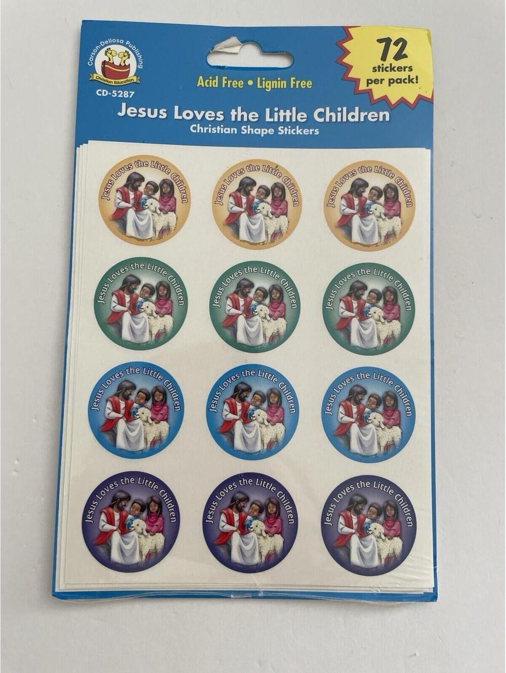 Jesus Loves The Little Children Christian Stickers Christian Products